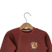 Charger l&#39;image dans la galerie, Pull sweat au motif &quot;TERRACOTTA ECUREUIL&quot;