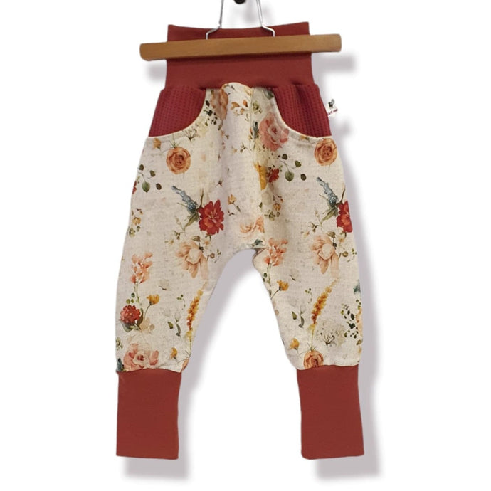pantalon sarouel fleurs vintage vêtement enfant