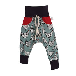 Pantalon sarouel slim "POUPOULES" évolutif en sweat bouclettes oeko-tex