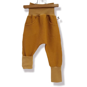 pantalon sarouel évolutif moutarde vêtement enfant