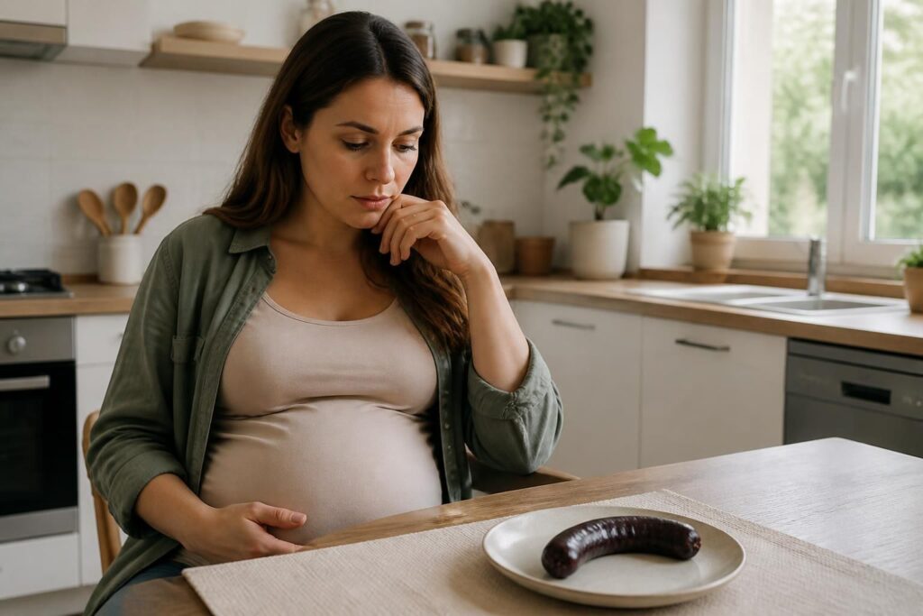 découvrez les risques potentiels liés à la consommation de boudin noir pendant la grossesse et les conseils pour protéger la santé de la future maman.