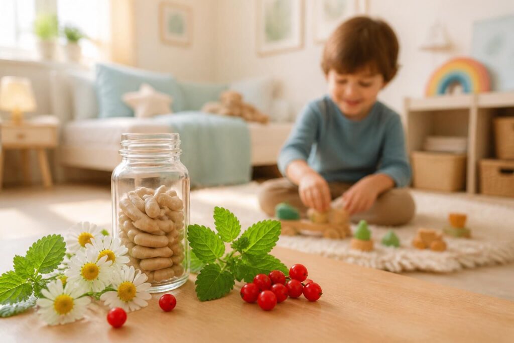 nidost est un complément naturel spécialement conçu pour renforcer le bien-être des enfants sensibles, en favorisant leur équilibre et leur sérénité au quotidien.