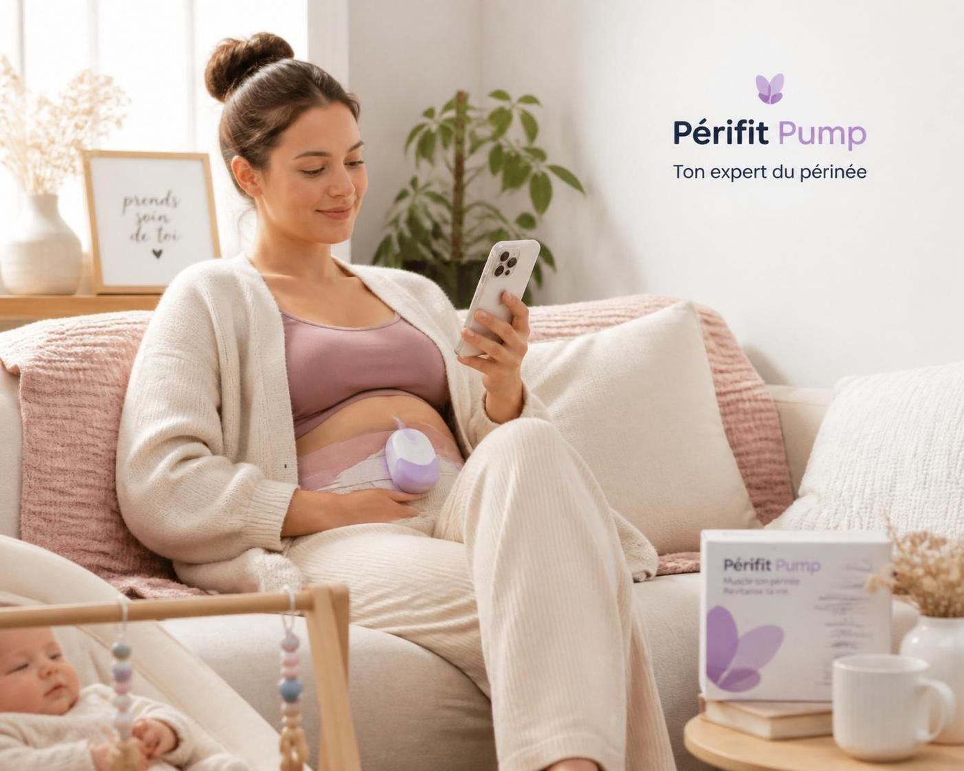 découvrez périfit pump, l'appareil connecté innovant qui aide les jeunes mamans à renforcer leur périnée facilement et efficacement pour retrouver confort et bien-être.
