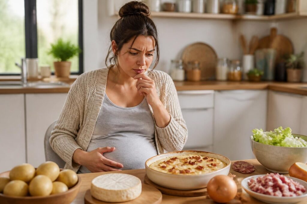 découvrez les risques liés à la consommation de tartiflette pendant la grossesse et les précautions à prendre pour protéger votre santé et celle de votre bébé.