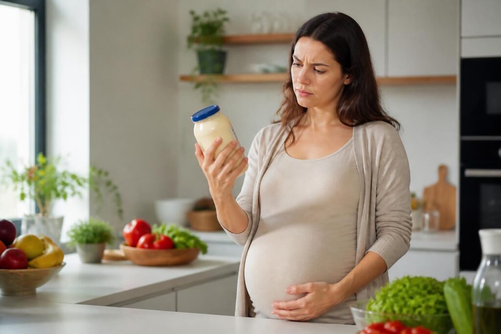 découvrez les risques potentiels de la consommation de mayonnaise industrielle pendant la grossesse et comment protéger votre bébé à naître.