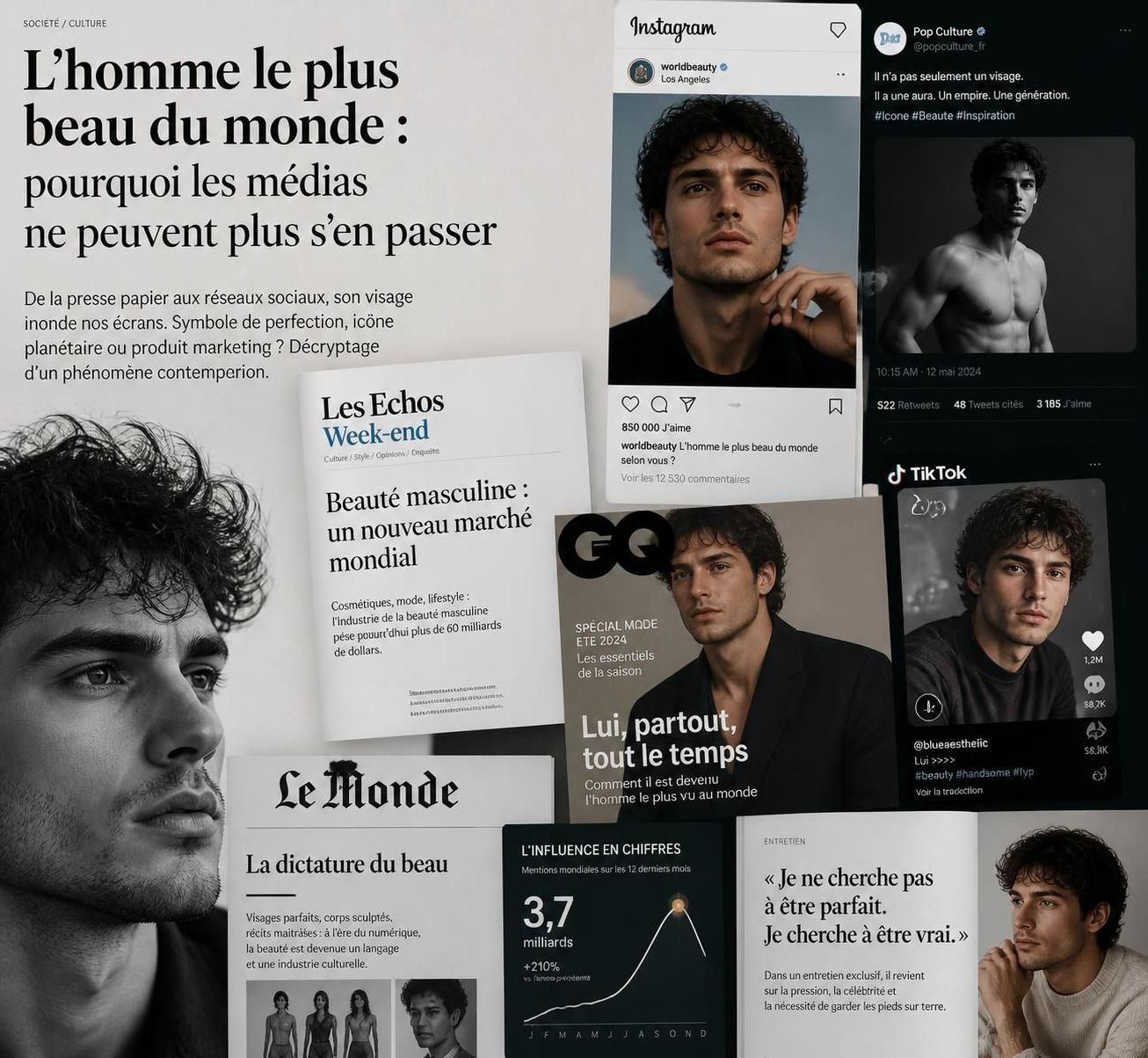 découvrez les raisons pour lesquelles l’homme le plus beau du monde captive et fascine autant les médias à travers le monde.