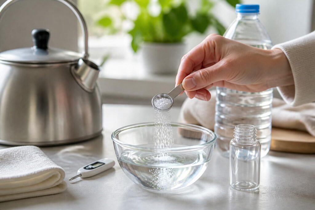 apprenez à préparer facilement un sérum physiologique maison sûr pour bébé en quelques étapes simples, pour nettoyer et soigner en toute confiance.