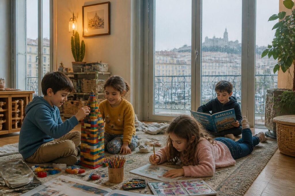découvrez des idées d'activités pour enfants à marseille afin de s'amuser même par temps de pluie. des jeux, visites et ateliers adaptés pour des journées ludiques en intérieur.