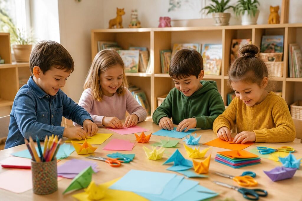 découvrez des tutoriels d'origami facile pour enfants, avec des pliages simples et amusants qui stimulent la créativité dès 5 ans. idéal pour initier les plus jeunes à l'art du papier.