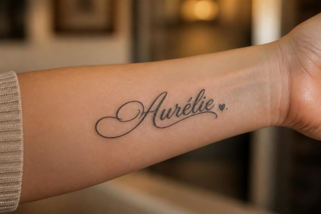découvrez comment choisir la calligraphie parfaite pour un tatouage prénom qui sublime votre message d'amour avec élégance et style.